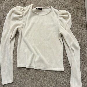 Zara pouf sleeve sweater